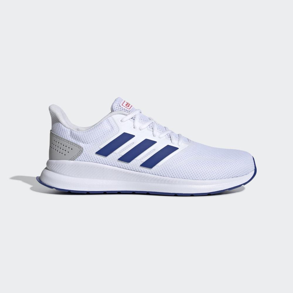 Bocanci Munte Adidas Runfalcon Barbati Romania - Albi/Albastru Regal/Rosii EF0148